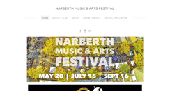 Desktop Screenshot of narberthfestival.com